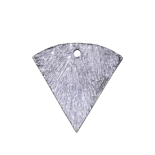 13mm x 13mm Gunmetal Brushed Finish Blank Inverted Triangle Shaped Plated Copper Components - Sold in Pre-Counted Packs of 10 Pieces