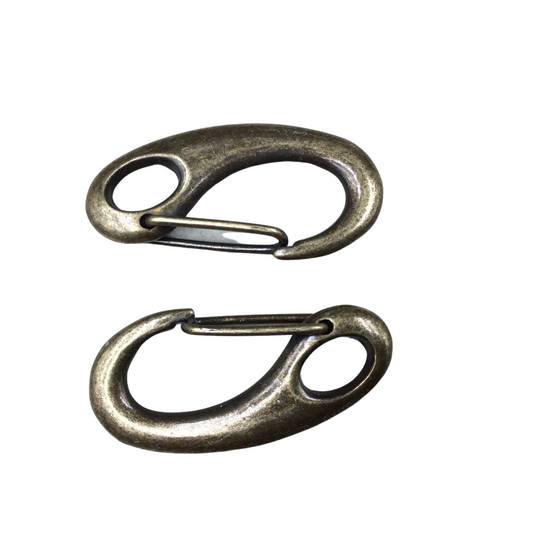 Clasp 1 3/4" Long Bronze Plated Clip Style Lobster Claw Shaped Copper Clasp Components - Measuring 28mm x 48mm - Sold Individually