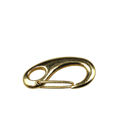 Clasp 1 3/4" Long Gold Plated Clip Style Lobster Claw Shaped Copper Clasp Components - Measuring 28mm x 48mm - Sold Individually