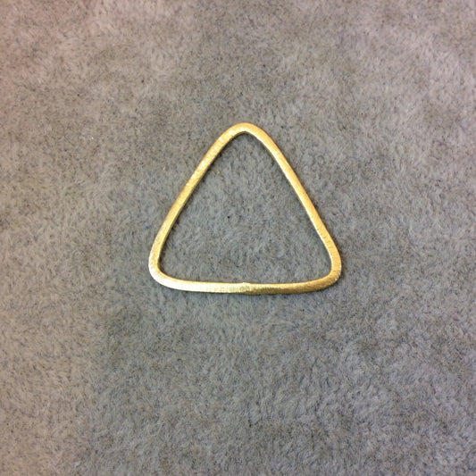 Large Sized Gold Plated Copper Open Rounded Triangle Shaped Components - Measuring 32mm x 33mm - Sold in Packs of 10 Components (221-GD)