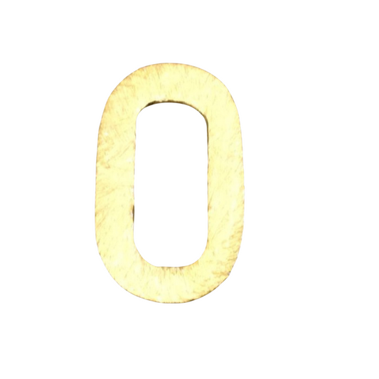 11mm x 20mm Gold Brushed Finish Open Thick Oval Shaped Plated Copper Components - Sold in Pre-Counted Bulk Packs of 10 Pieces - (139-GD)