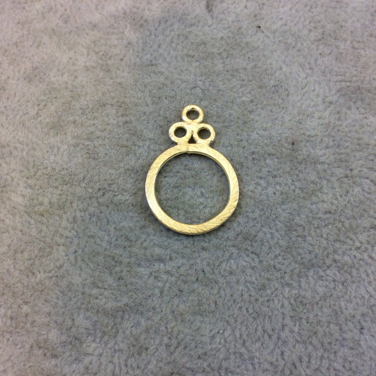 Small Sized Gold Plated Copper Open Triple Rings/Bubbles Shaped Components - Measuring 17mm x 27mm - Sold in Packs of 10 (258-GD)