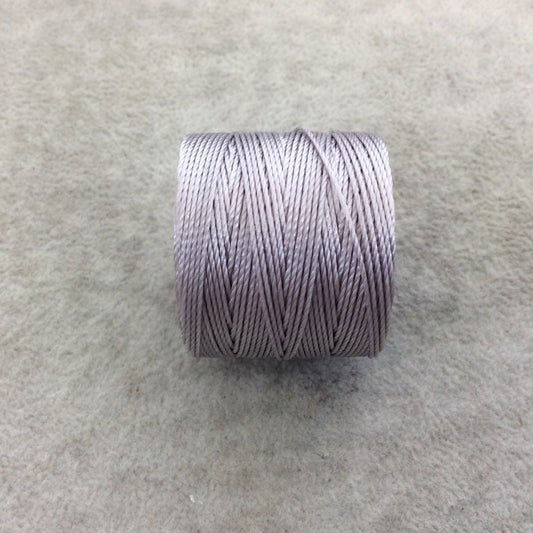FULL SPOOL - Beadsmith S-Lon 210 Silver Nylon Macrame/Jewelry Cord - Measuring 0.5mm Thick - 77 Yards (231 Feet) - (SL210-SLV)