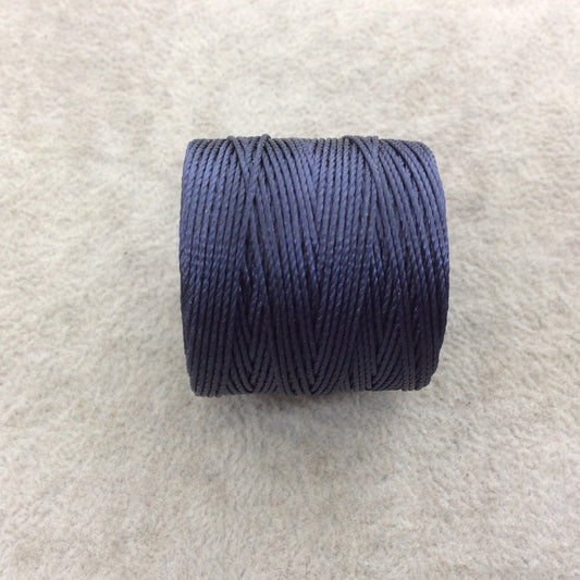 FULL SPOOL - Beadsmith S-Lon 210 Navy Blue Nylon Macrame/Jewelry Cord - Measuring 0.5mm Thick - 77 Yards (231 Feet) - (SL210-NA)