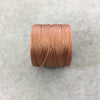 FULL SPOOL - Beadsmith S-Lon 210 Copper Nylon Macrame/Jewelry Cord - Measuring 0.5mm Thick - 77 Yards (231 Feet) - (SL210-COP)