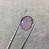 13.5 Carat Faceted Ametrine Oval Cut Stone "Q" - Measuring 15mm x 18mm with 6mm Pavillion (Base) and 2mm Crown (Top) - Natural Gemstone