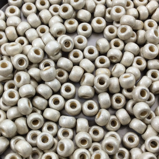 Size 6/0 Duracoat Galvanized Matte Silver Genuine Miyuki Glass Seed Beads - Sold by 20 Gram Tubes (Approx. 200 Beads per Tube) - (6-94201F)