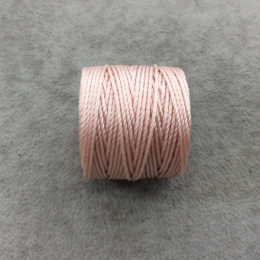 FULL SPOOL - Beadsmith S-Lon 400 Natural (Seashell) Nylon Macrame/Jewelry Cord - Measuring 0.9mm Thick - 35 Yards (105 Feet) - (SL400-NAT)