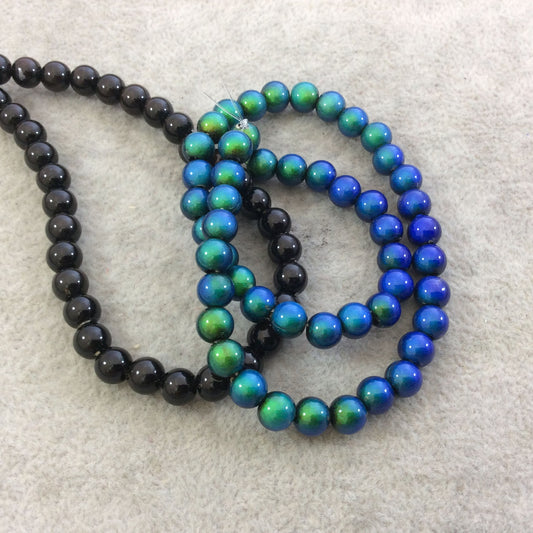 6mm #92 Heat Sensitive Color-Changing Mirage Round/Ball Shaped Mood Beads with 1.5mm Holes - LOOSE BEADS, Sold by Pre-Counted Packs of 25