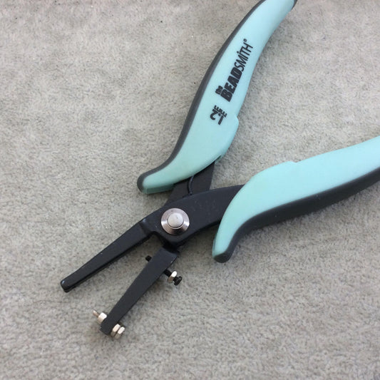 6" Beadsmith Brand Metal Hole Punch Pliers Tool - Use With 22g Thick Metal or Less, Creates 1.25mm Holes - Jewelry-Making Tool - (PLHP125)
