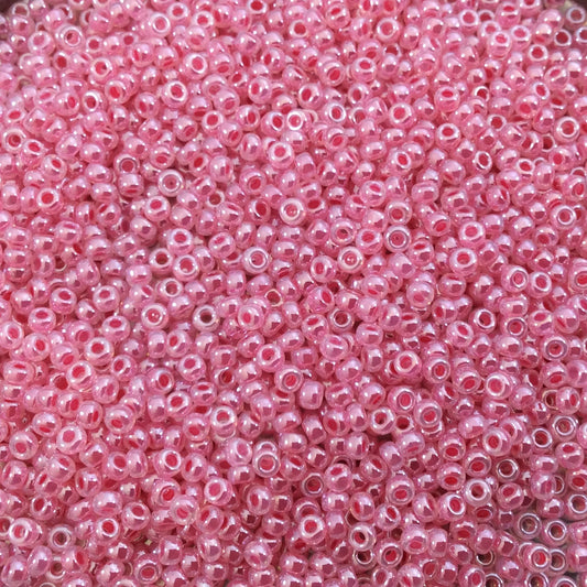 Size 11/0 Glossy Finish Rose Pink Ceylon Genuine Miyuki Glass Seed Beads - Sold by 23 Gram Tubes (Approx. 2500 Beads per Tube) - (11-9535)