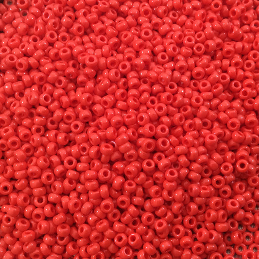 Size 11/0 Glossy Finish Opaque Maroon Red Genuine Miyuki Glass Seed Beads - Sold by 23 Gram Tubes (Approx. 2500 Beads per Tube) - (11-9408)