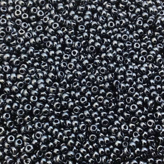 Size 11/0 Glossy Finish Metallic Gunmetal Genuine Miyuki Glass Seed Beads - Sold by 23 Gram Tubes (~2500 Beads per Tube) - (11-9451)