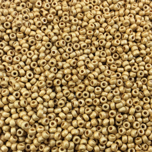 Size 11/0 Duracoat Galvanized Matte Gold Genuine Miyuki Glass Seed Beads - Sold by 23 Gram Tubes (~2500 Beads per Tube) - (11-94202F)