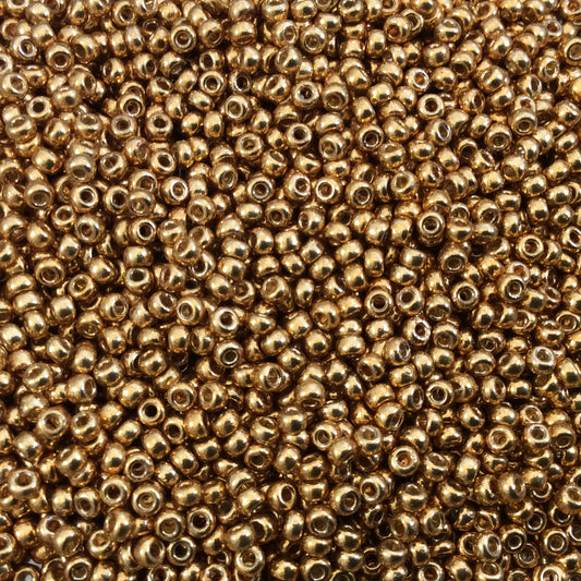 Size 11/0 Duracoat Galvanized Yellow Gold Genuine Miyuki Glass Seed Beads - Sold by 23 Gram Tubes (~2500 Beads per Tube) - (11-94203)