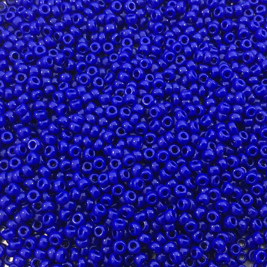 Size 11/0 Glossy Finish Opaque Cobalt Blue Genuine Miyuki Glass Seed Beads - Sold by 23 Gram Tubes (Approx. 2500 Beads per Tube) - (11-9414)