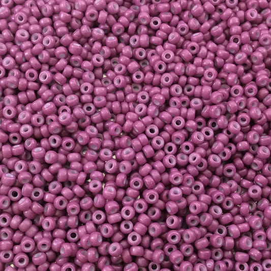Size 11/0 Glossy Finish Opaque Dyed Wine Genuine Miyuki Glass Seed Beads - Sold by 23 Gram Tubes (Approx. 2500 Beads per Tube) - (11-92047)