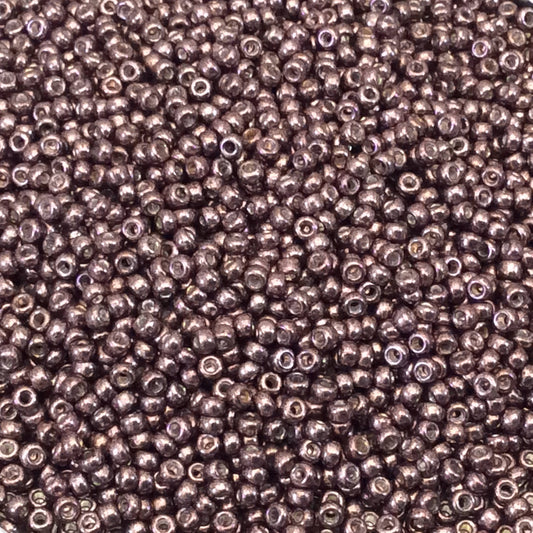 Size 11/0 Metallic Finish Galvanized Rose Gold Color Miyuki Glass Seed Beads - Sold by 23 Gram Tubes (~ 2500 Beads / Tube) - (11-91085)