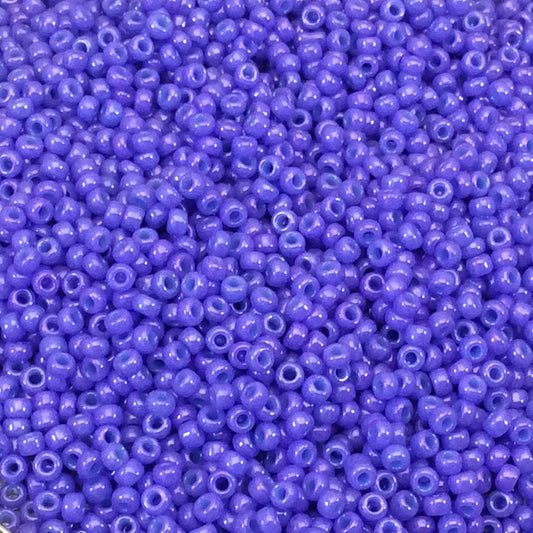 Size 11/0 Glossy Finish Opaque Purple Color Miyuki Glass Seed Beads - Sold by 23 Gram Tubes (~ 2500 Beads / Tube) - (11-91477)