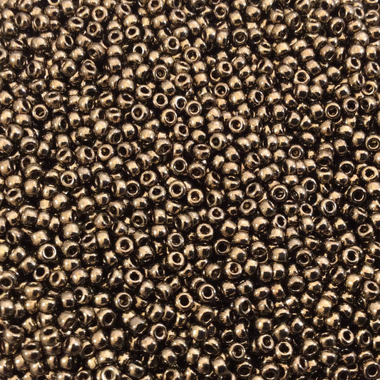 Size 11/0 Glossy Finish Metallic Dark Bronze Genuine Miyuki Glass Seed Beads - Sold by 23 Gram Tubes (~2500 Beads per Tube) - (11-9457)