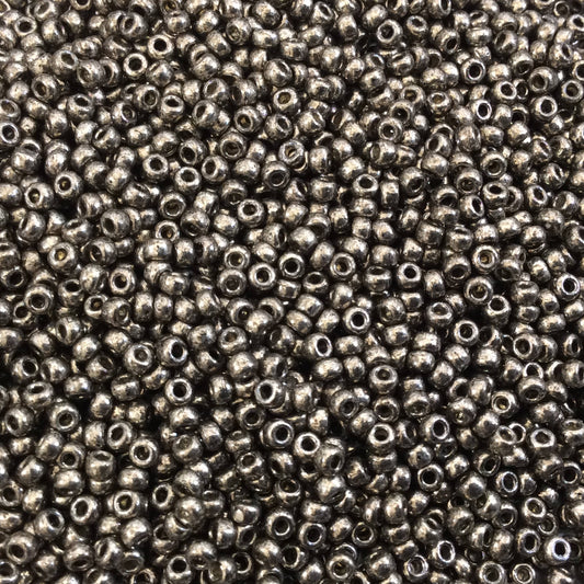Size 11/0 Duracoat Galvanized Pewter Genuine Miyuki Glass Seed Beads - Sold by 23 Gram Tubes (~2500 Beads per Tube) - (11-94221)