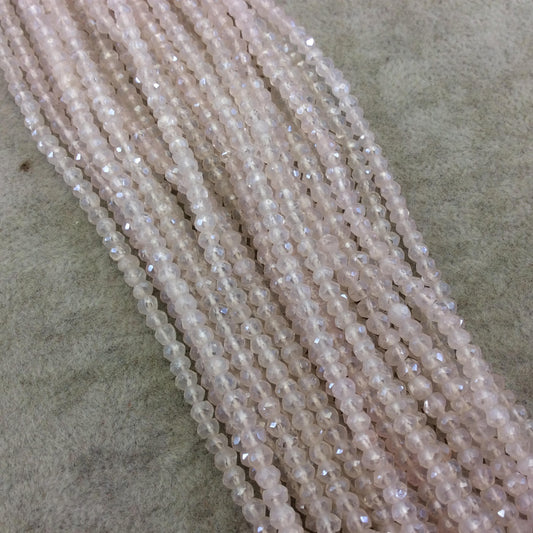 Holiday Special! 2-3mm x 2-3mm Faceted Mystic Crystal Dyed Natural Quartz Rondelle Beads - 13" Strand (~ 120 Beads)