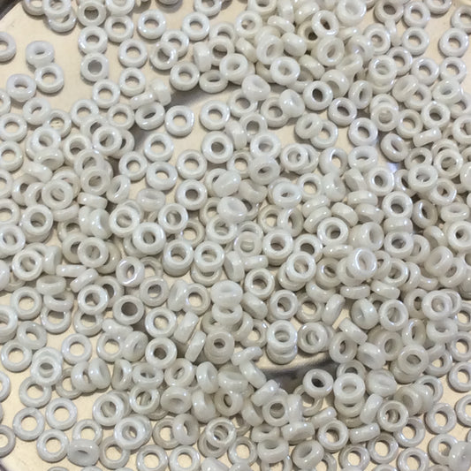 1mm x 3mm Glossy Opaque Limeston Luster Genuine Miyuki Glass Seed Spacer Beads - Sold by 8 Gram Tubes (~ 520 Beads per Tube) - (SPR3-600)