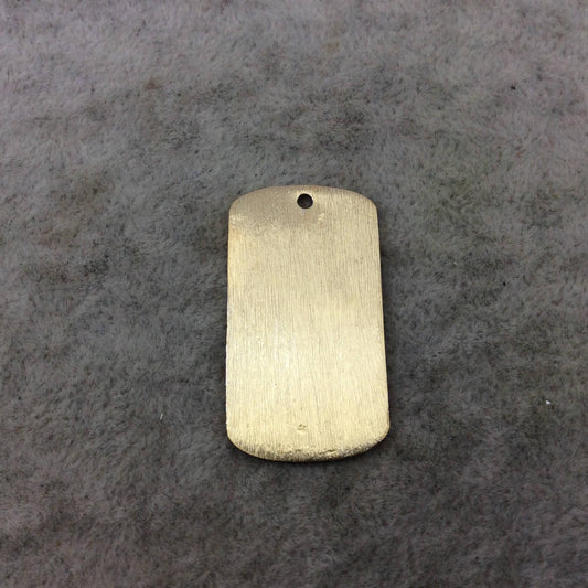 19mm x 35mm Gold, Silver Gunmetal Brushed Finish Blank Rectangle Shaped Plated Copper Components - Packs of 10 Pieces - (172)