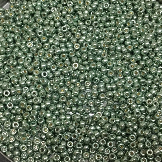 Size 11/0 Duracoat Galvanized Sea Green Genuine Miyuki Glass Seed Beads - Sold by 23 Gram Tubes (~2500 Beads per Tube) - (11-94215)