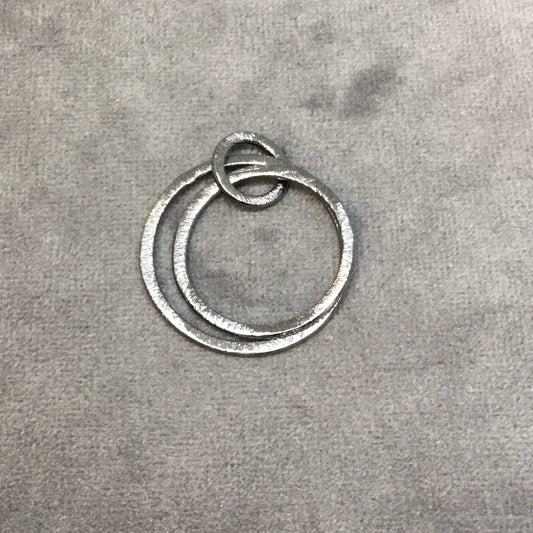 Gunmetal Plated Copper Open Triple Circular Hoop Shaped Pendant Components - Measuring 12mm, 27mm, 30mm - Sold in Packs of 10 (279-GM)