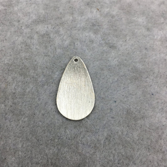 12mm x 25mm Gold Brushed Finish Blank Teardrop Shaped Plated Copper Components - Sold in Pre-Counted Bulk Packs of 10 Pieces - (126-GD)