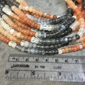 6mm Mystic Mixed Moonstone Rondelle Beads