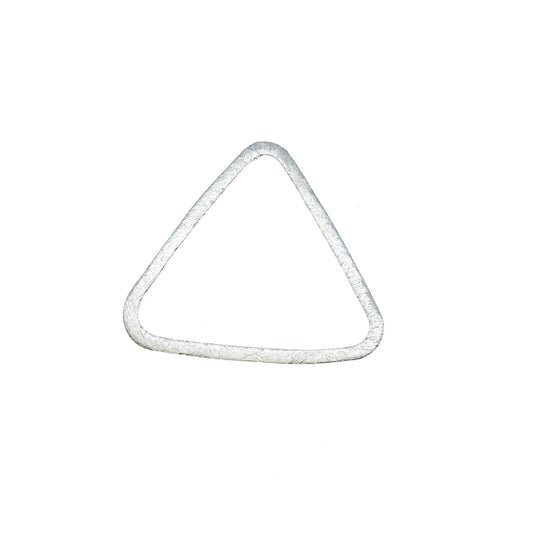 Large Sized Silver Plated Copper Open Rounded Triangle Shaped Components - Measuring 32mm x 33mm - Sold in Packs of 10 Components (221-GD)