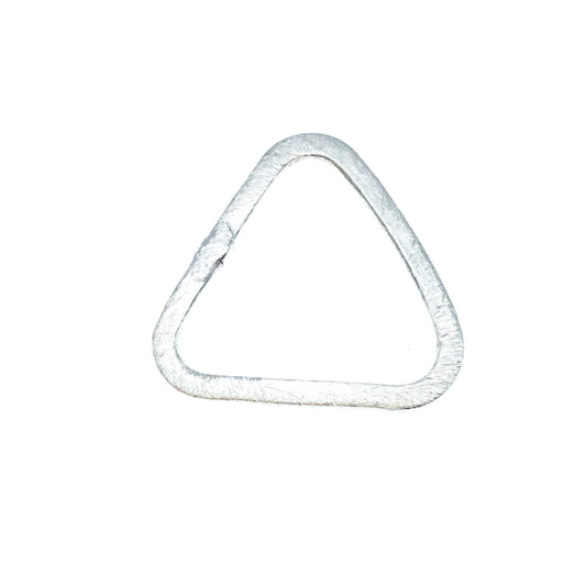Silver Plated Copper Open Rounded Triangle Shaped Components - Measuring 19mm x 20mm - Sold in Packs of 10 (478-SV)