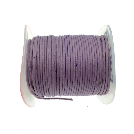 FULL SPOOL - Light Lavender Beadlanta Waxed Cotton Cord - Measuring .5mm - 27 yards per spool - Round Cotton Jewelry Cord