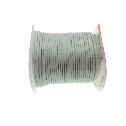 FULL SPOOL - White Beadlanta Waxed Cotton Cord - Measuring .5mm - 27 yards per spool - Round Cotton Jewelry Cord
