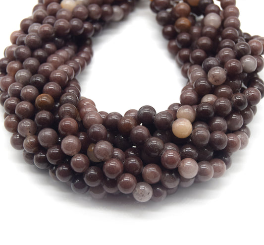 Purple Aventurine Round Gemstone Beads | Natural Smooth Beads | Available in 8mm, 10mm, 12mm Sizes