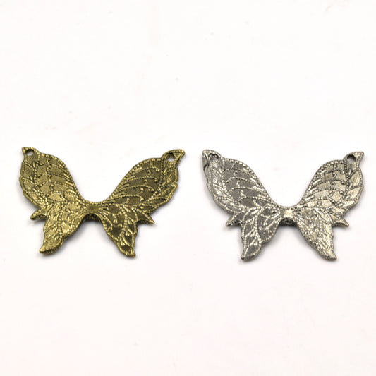 Antique Butterfly Focal Pendant for Necklaces and Jewelry Making