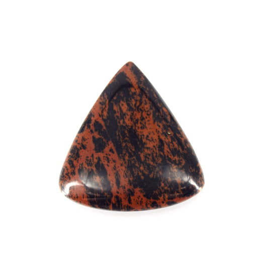 Mahogany Jasper Cabochon | Pear Flat Back Cabochon | 45mm x 51mm - 7mm Dome Height | OOAK Natural Gemstone Cabochon
