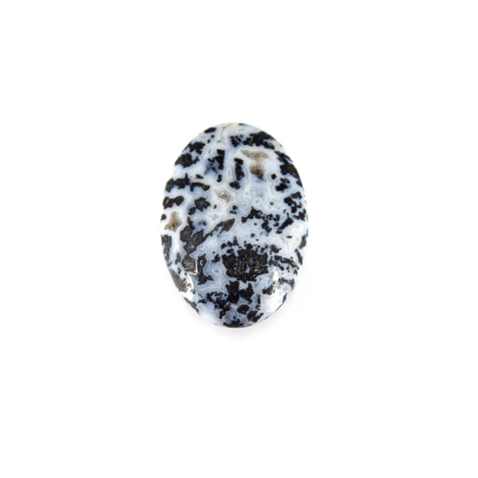 Dendritic Pyrite Cabochon | Round Flat Back Cabochon | 20mm x 30mm - 5mm Dome Height | OOAK Natural Gemstone Cabochon | Loose Gemstone