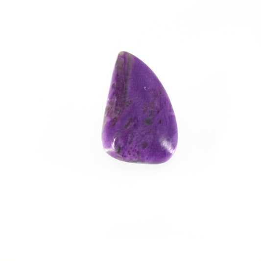 Charoite Cabochon | Teardrop Flat Back Cabochon | 18mm x 29mm - 6mm Dome Height | OOAK Natural Gemstone Cabochon