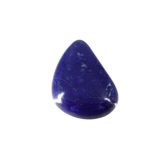 Lapis Lazuli Cabochon | Pear Shaped Flat Back Cabochon | 23mm x 31mm - 7mm Dome Height | OOAK Natural Gemstone Cabochon