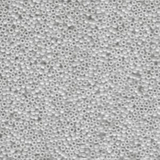 15/0 Ceylon Finish Grey Ceylon Miyuki Glass Seed Beads - Sold by 23 Gram Tubes (~ 2500 Beads / Tube) - (15-91866)
