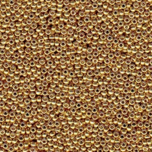 Size 15/0 Duracoat Galvanized Pewter Genuine Miyuki Glass Seed Beads - Sold by 8.2 Gram Tubes (~2050 Beads per Tube) - (15-94202)