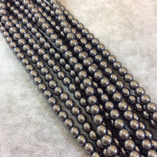Hematite Round Bead Strand, 6mm, approx. 66 beads per strand