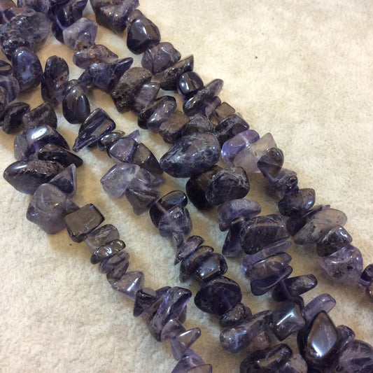 Large Iolite Chip Beads - 14.5" Strand (Approximately 90 Beads) - Measuring 10-15mm - Natural Semi-Precious Gemstone - Sold by the Strand