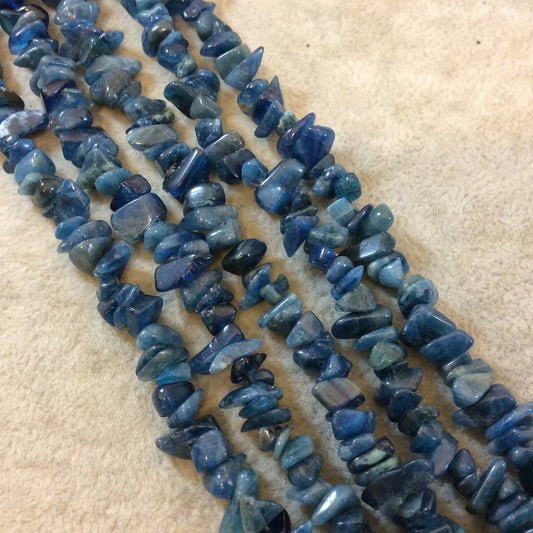 Medium Apatite Chip Beads - 15.5" Strand (Approximately 125 Beads) - Measuring 7-8mm - Natural Semi-Precious Gemstone - Sold by the Strand