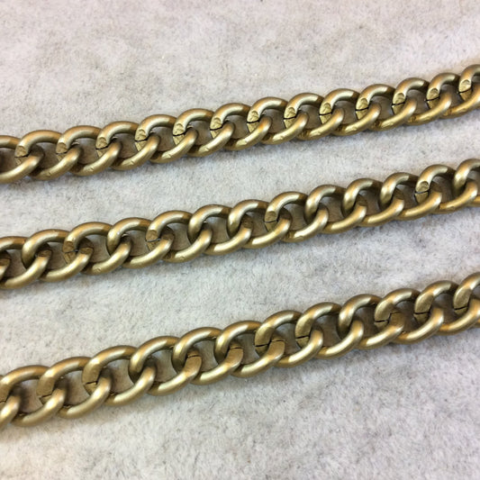 A1344 - 5' Section of Bronze Finish Aluminum Curb Chain with 9mm x 11mm Links - Available in Other Finishes, Check Related Listings!