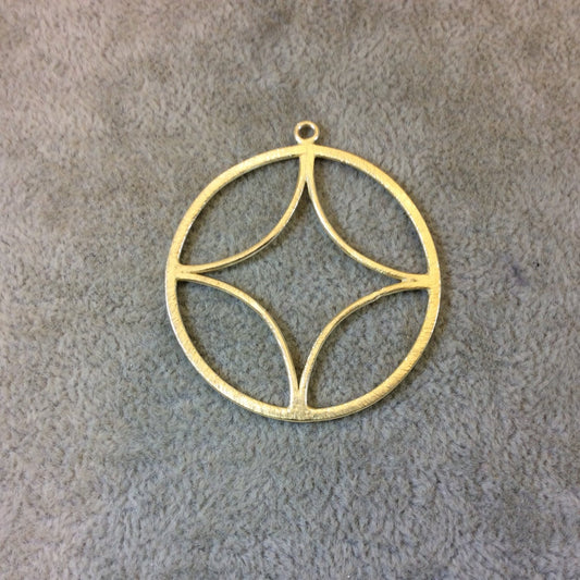 Large Sized Gold Plated Copper Open Compass Point Shaped Components - Measuring 41mm x 41mm - Sold in Packs of 10 (268-GD)