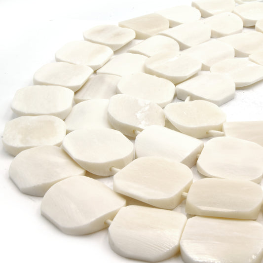 Bone Beads | Flat Coin Bone Beads | African Fair Trade Beads
